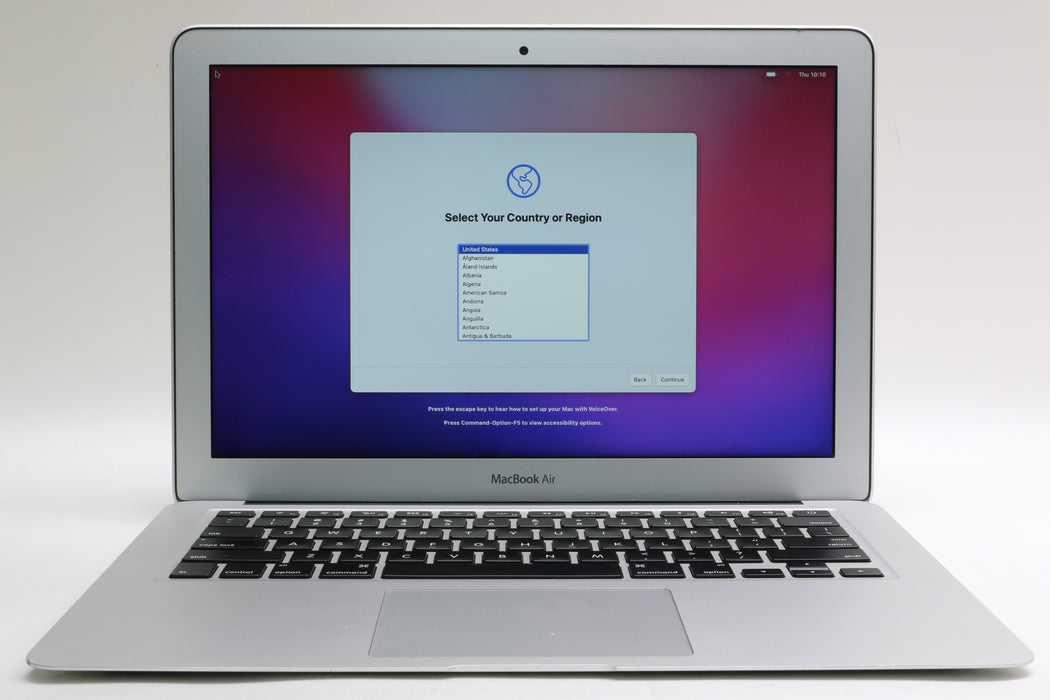 13" 2017, MacBook Air, BTO, i7-5650U, 8GB, 256GB SSD