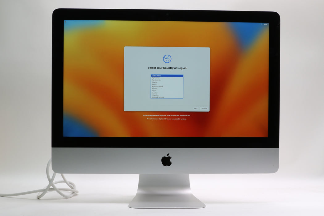 Crack on Bezel! 21.5" 2017, iMac, MMQA2LL/A, i5-7360U, 8GB, 1TB HDD