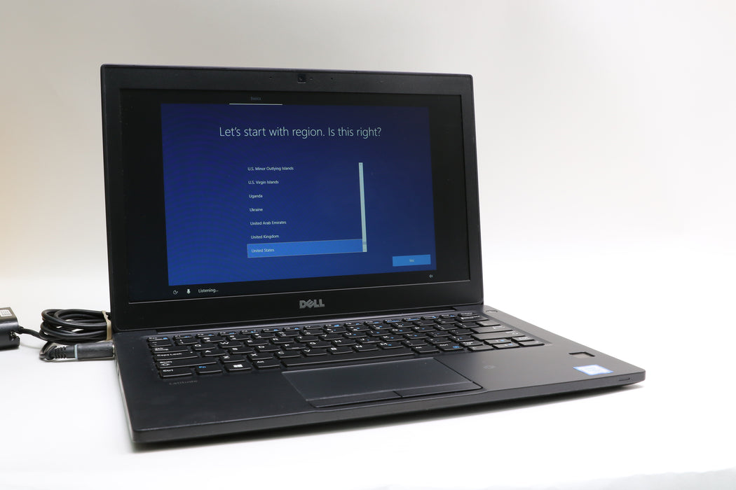 100%BATT 12" Dell Latitude 7280, i7-7600U, 8GB, 256GB SSD