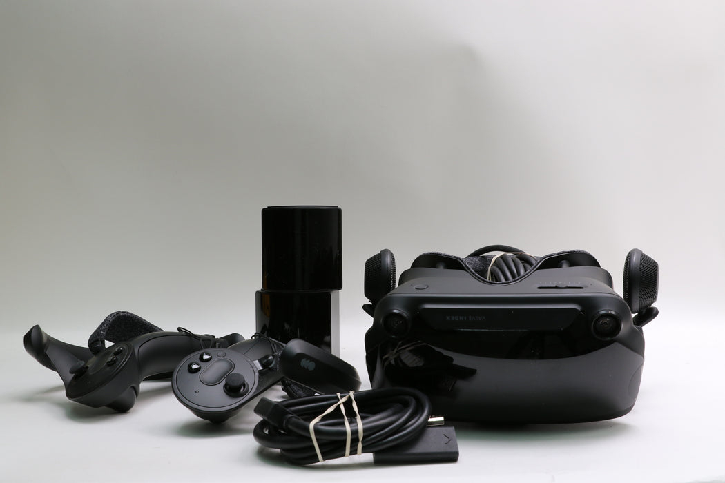 Valve Index VR Headset w/ Controllers, 2x Base Station 2.0s, Cables, Box!