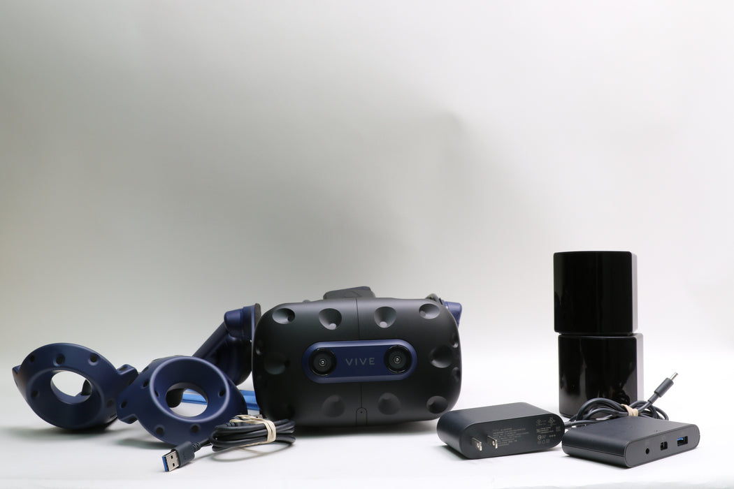 HTC Vive Pro 2 VR Headset w/ Controllers, 2x Base Station 2.0s, Link Box, Box!
