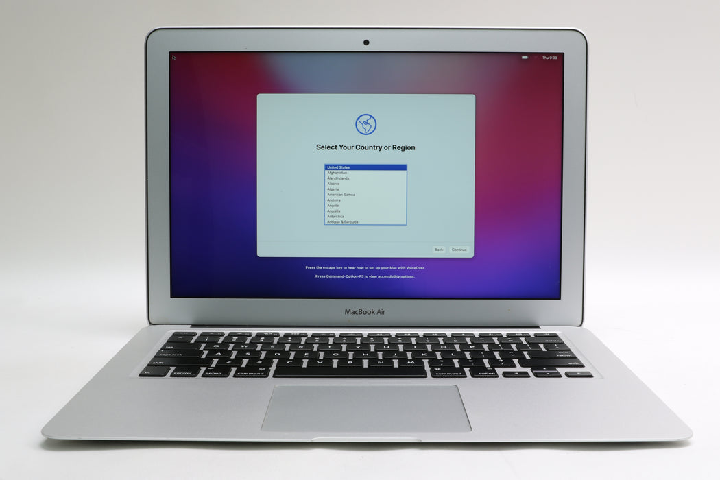 13" 2017, MacBook Air, BTO, i7-5650U, 8GB, 256GB SSD