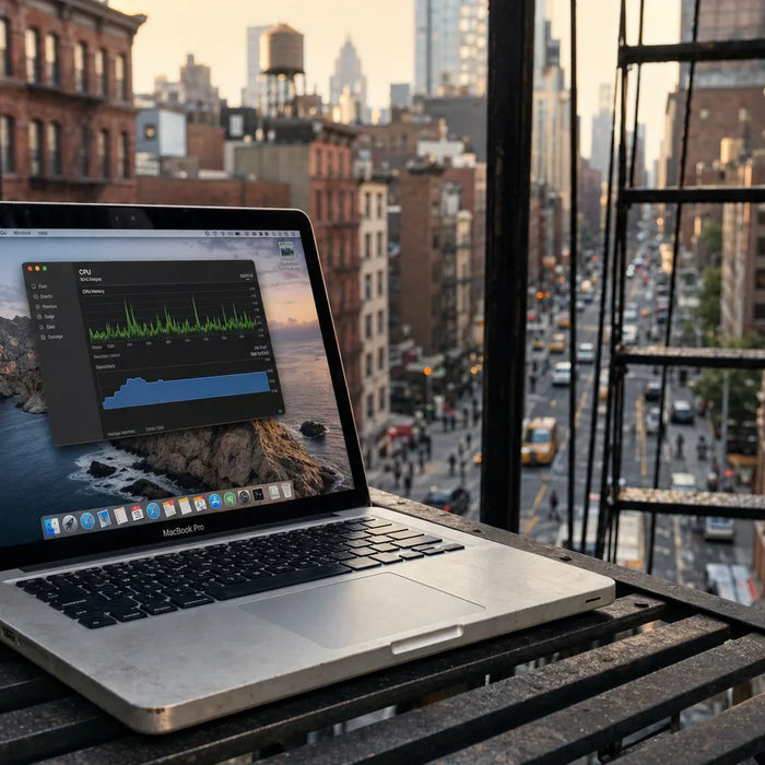 Photo-realistic product photograph illustrating lifespan of an m-series mac: hardware longevity and resale value explained — tech blog image by Computer Overhauls