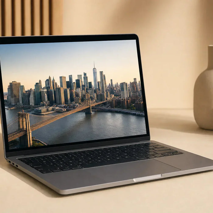 Photo-realistic product photograph illustrating buying refurbished computers in nyc: the brooklyn buyer's guide — tech blog image by Computer Overhauls