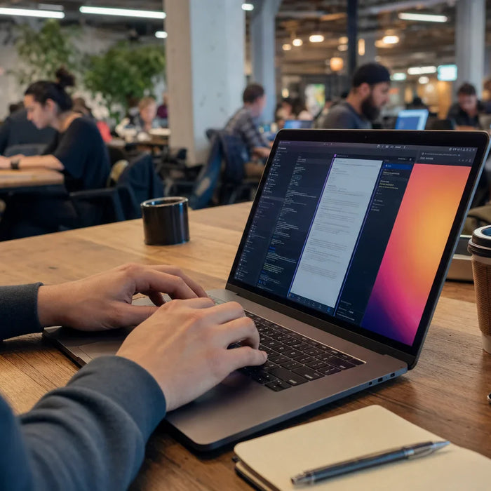 Photo-realistic product photograph illustrating nyc freelancer's 2026 computer buying guide for co-working spaces — tech blog image by Computer Overhauls