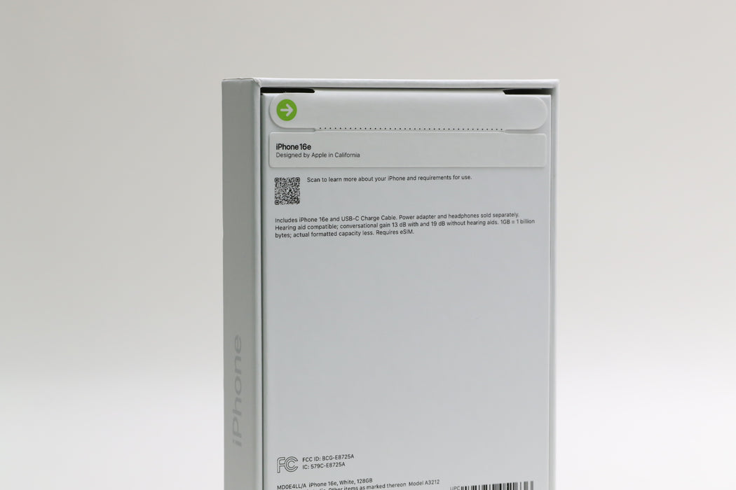 Sealed! Brand New iPhone 16e, 128GB, Unlocked, White, MD0E4LL/A