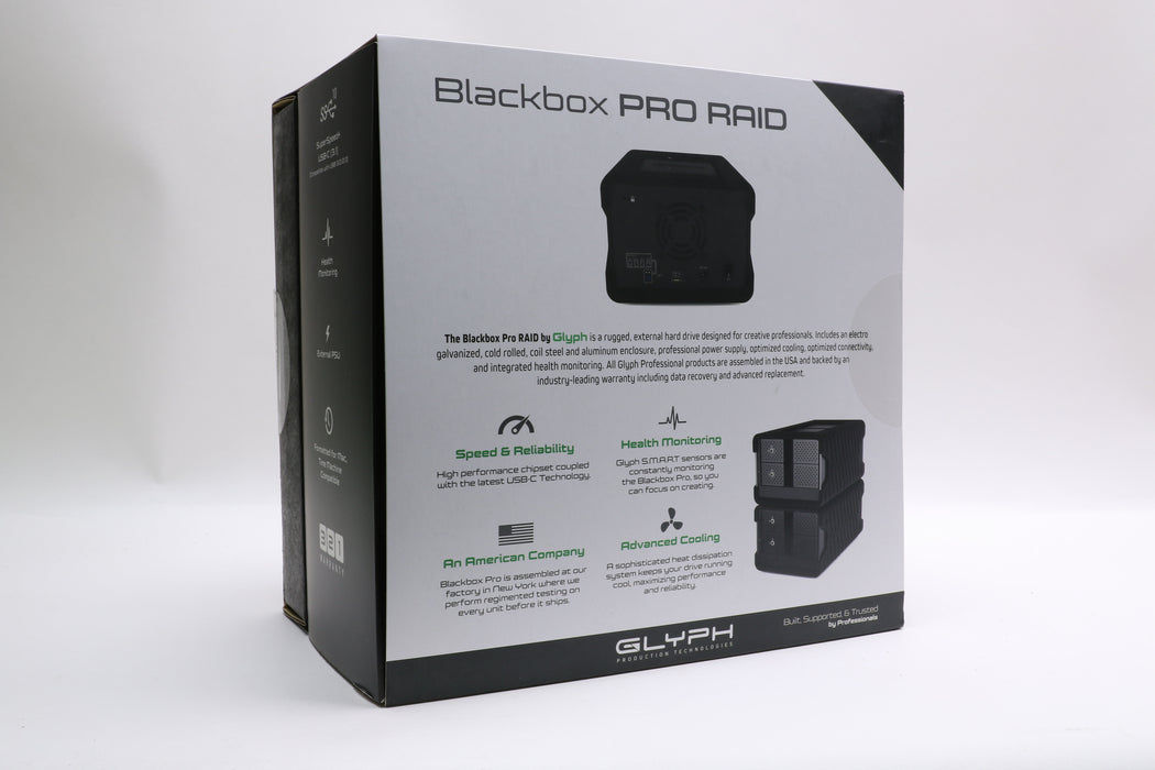 New! Glyph Technologies 48TB Blackbox PRO RAID 2-Bay USB-CRAID Array (2 x 24TB)