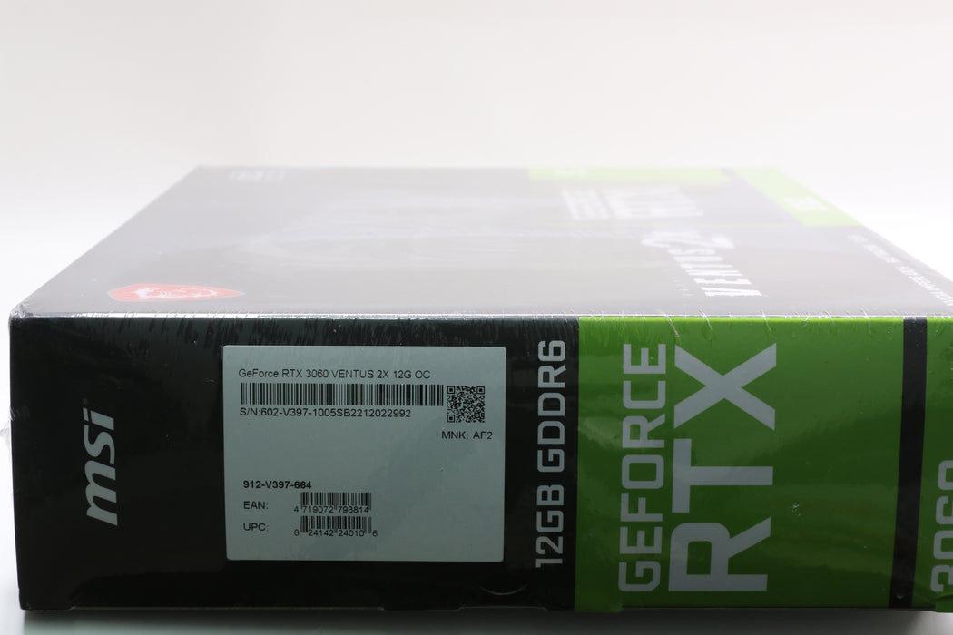 New! MSI Ventus 2x GeForce RTX 3060 12GB Graphics Card — photo 3 of 3