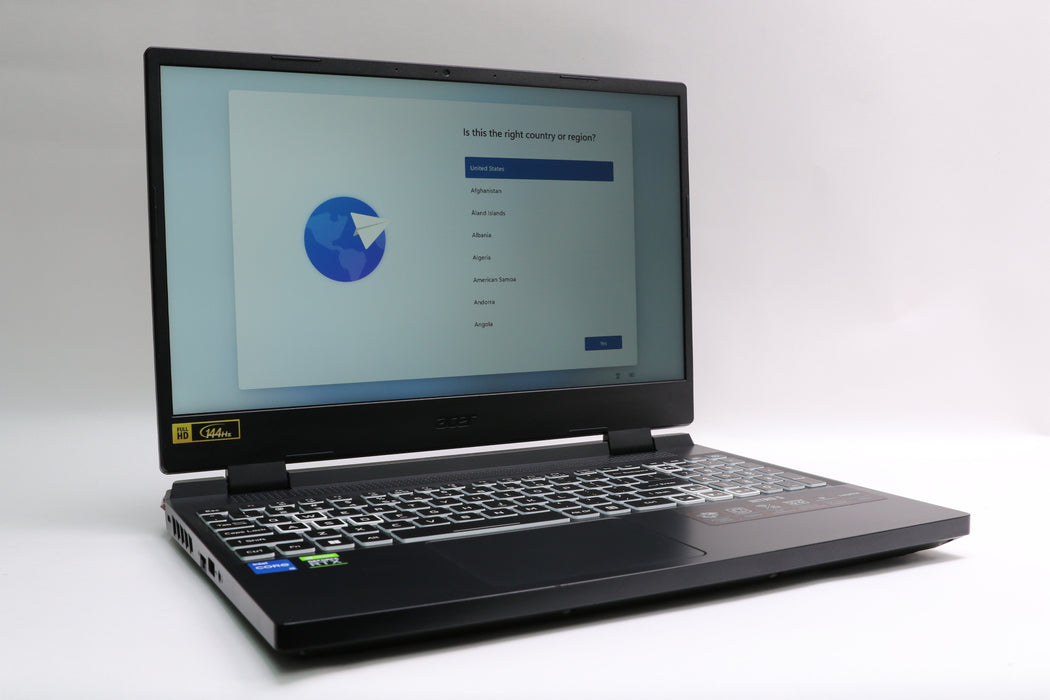 15" Acer Nitro 5, i5-12500H, 16GB, 512GB SSD, RTX 3050 Ti Laptop GPU