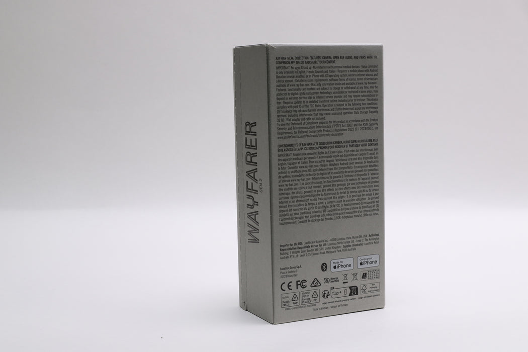 Meta Ray Ban Wayfarer Gen 2 Smart Glasses
