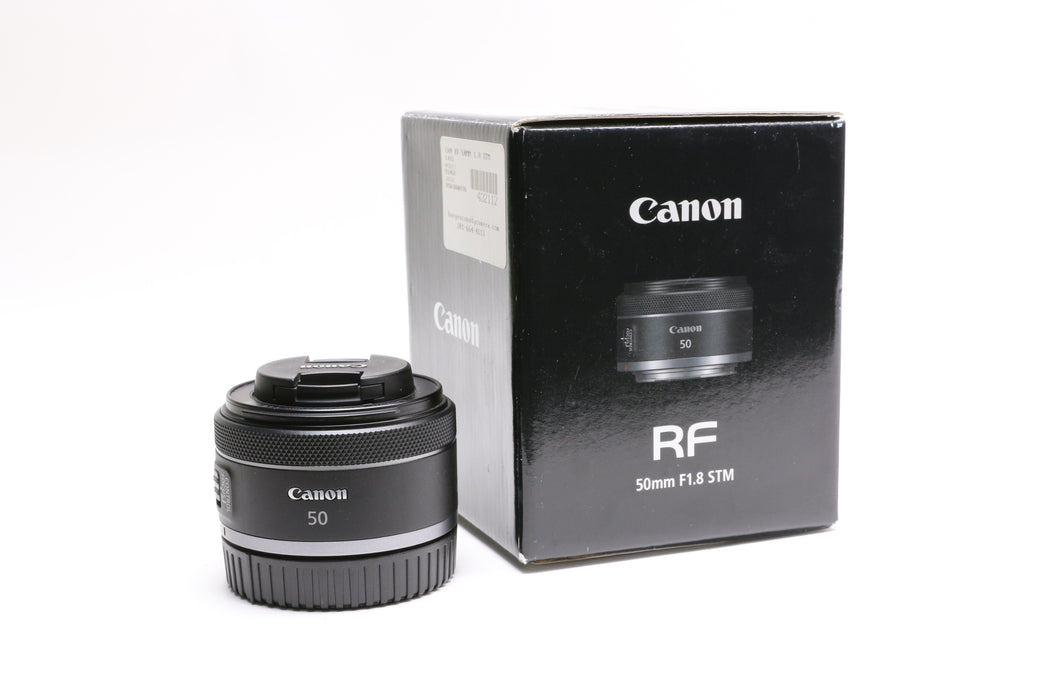 Canon RF 50mm f/1.8 STM Lens w/ Box and Caps!