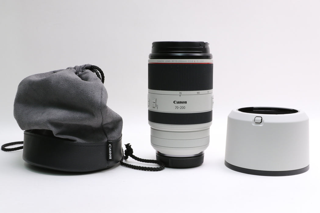 Canon RF 70-200mm f/2.8L IS USM Lens w/ Canon Case and Lens Hood!