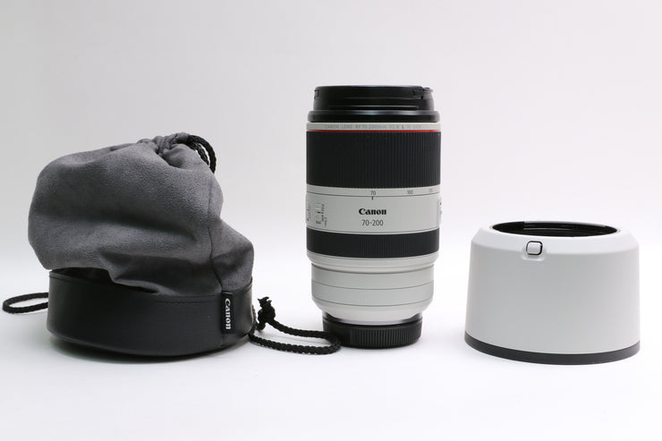Canon RF 70-200mm f/2.8L IS USM Lens w/ Canon Case and Lens Hood!