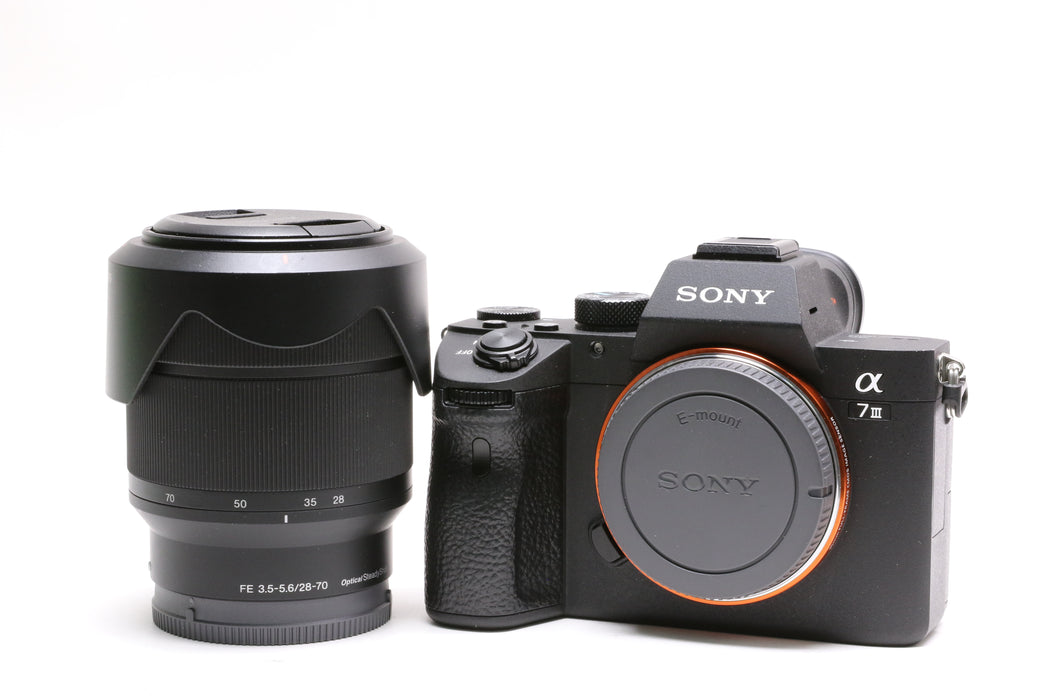 Sony Alpha a7 III 24.2MP Mirrorless Camera w/ 28-70mm f/3.5-5.6 Lens, SC of 622!