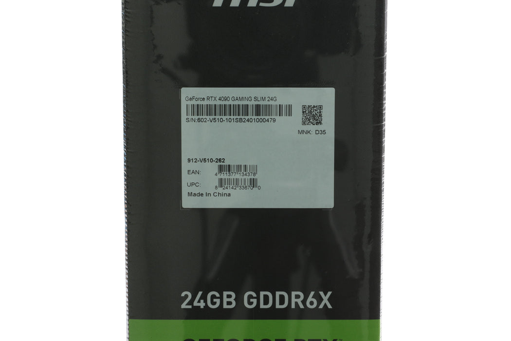 Brand New! MSI RTX 4090 Gaming X Slim 24GB GDDR6X Graphics Card, 912-V510-263