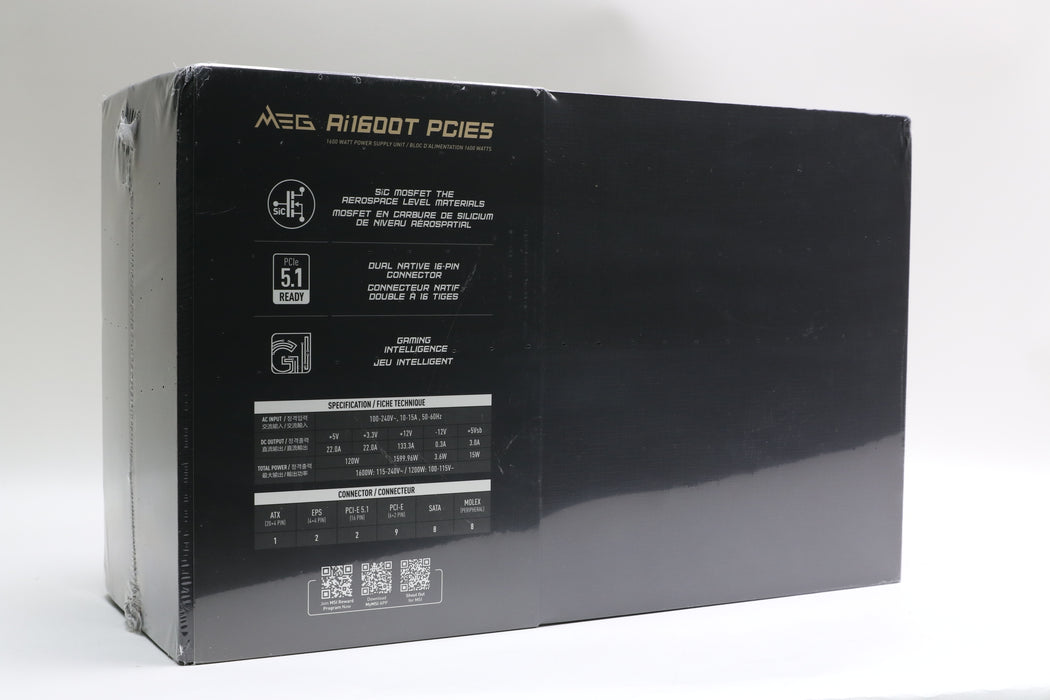 Brand New! MSI MEG Ai1600T PCIE5 1600w Power Supply