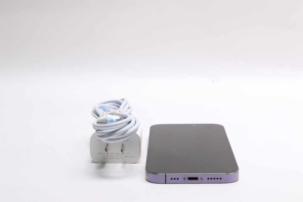 Apple iPhone 14 Pro, 256GB, Unlocked, Deep Purple, MQ1D3LL/A