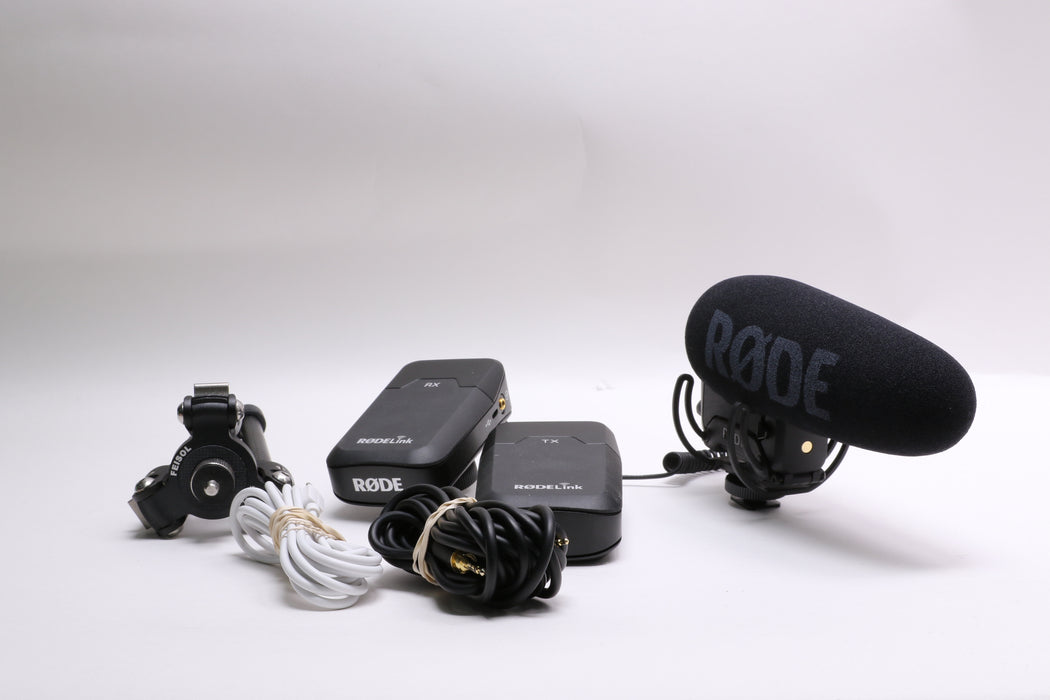 RODE VideoMic Pro+ w/ RODE TX-Belt, RX-CAM, Tripod, and Cables!
