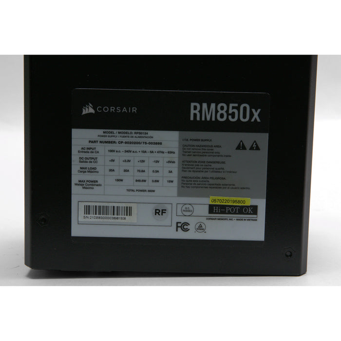 Corsair RM850x 80+ Gold Fully Modular ATX Power Supply w/ Cables!