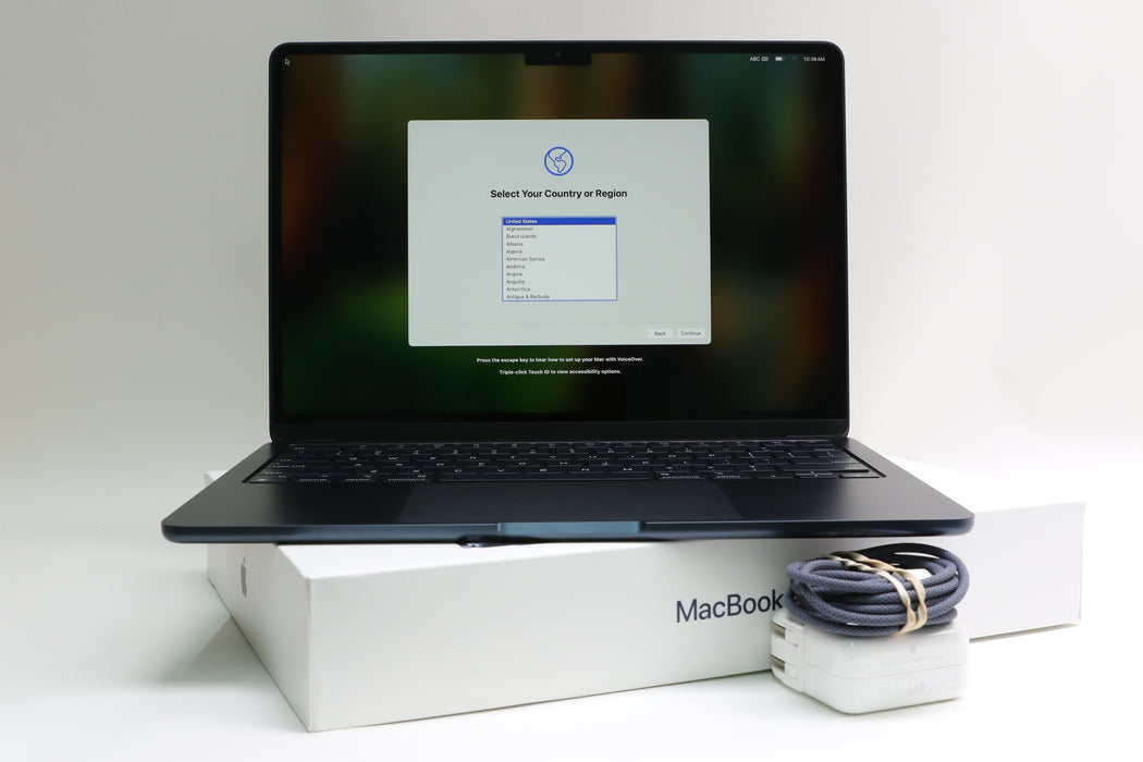 13" 2022, Macbook Air, MLY33LL/A, 3.49 GHz Apple M2, 8GB, 256GB SSD, 8C
