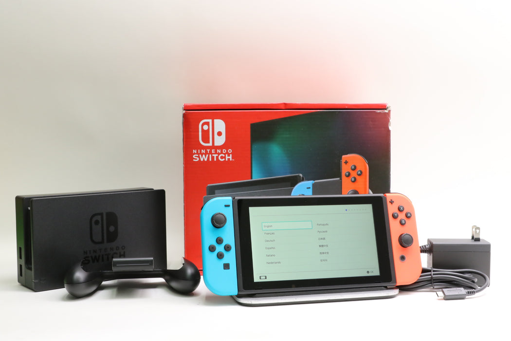 Nintendo Switch Console w/ Joy-Cons, Dock, Box, Cables!