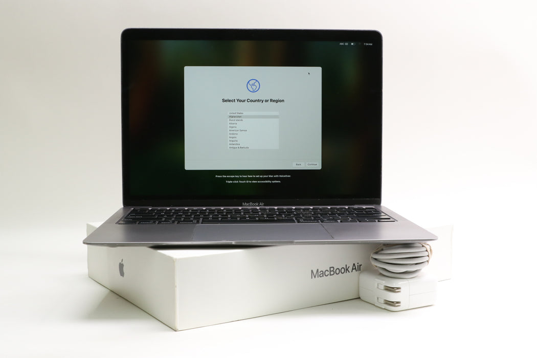 13" 2020, MacBook Air, MWTJ2LL/A, i3-1000NG4, 8GB, 256GB SSD