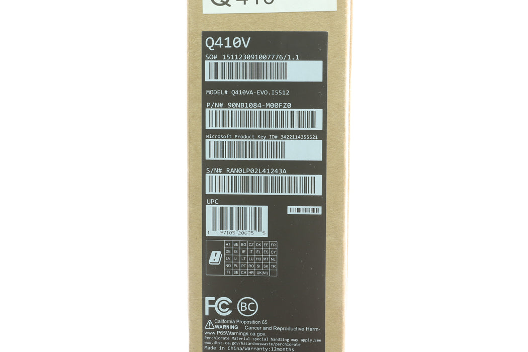 Brand New! 14.5" Asus Zenbook Q410V, i5-13500H 2.60GHz, 8GB, 512GB SSD, Touchscreen