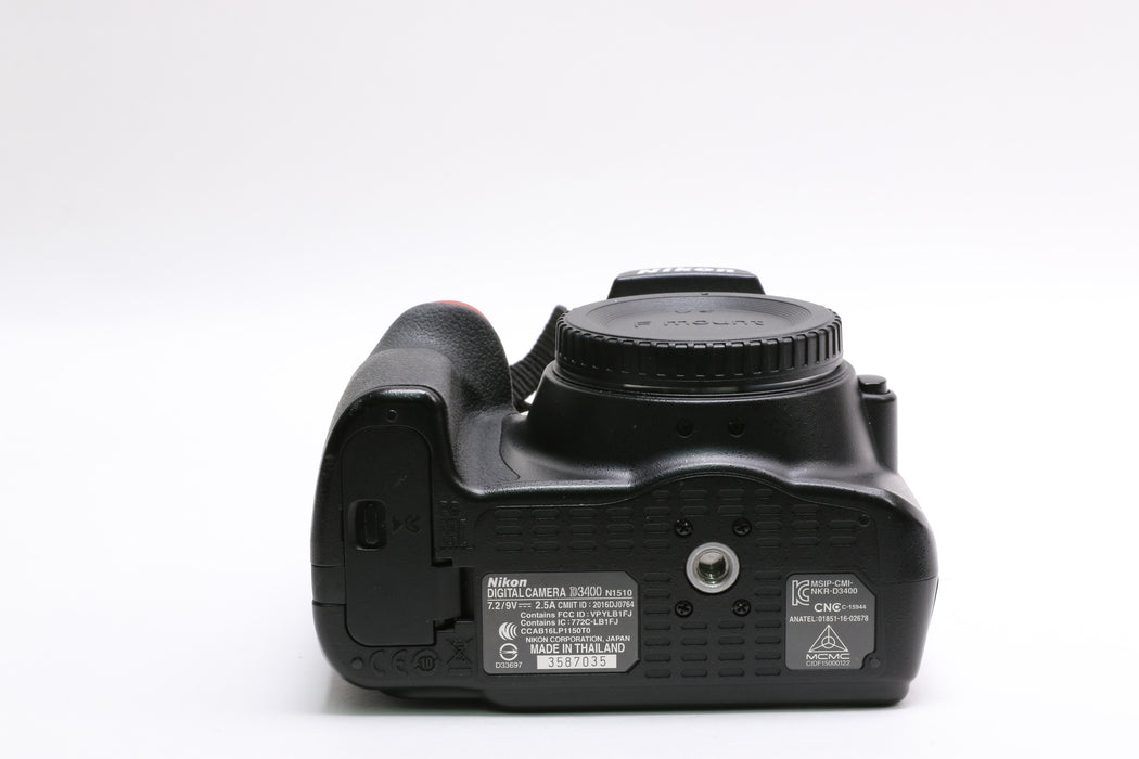 Nikon D3400 DSLR Camera w/ Nikon AF-P DX Nikkor 18-55mm f/3.5-5.6G VR Lens!