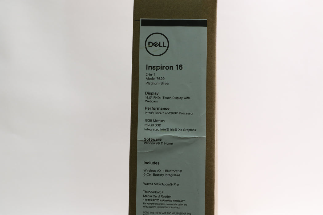 Sealed! 16" WUXGA Dell Inspiron 16 7620 2-in-1, i7-1260P, 16GB, 512GB SSD — photo 2 of 4