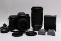 Nikon D7500 Camera w/ Nikon AF-P DX 18-55mm, 70-300mm, 2x OEM Batteries, 10K SC!