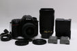 Nikon D7500 Camera w/ Nikon AF-P DX 18-55mm, 70-300mm, 2x OEM Batteries, 10K SC!