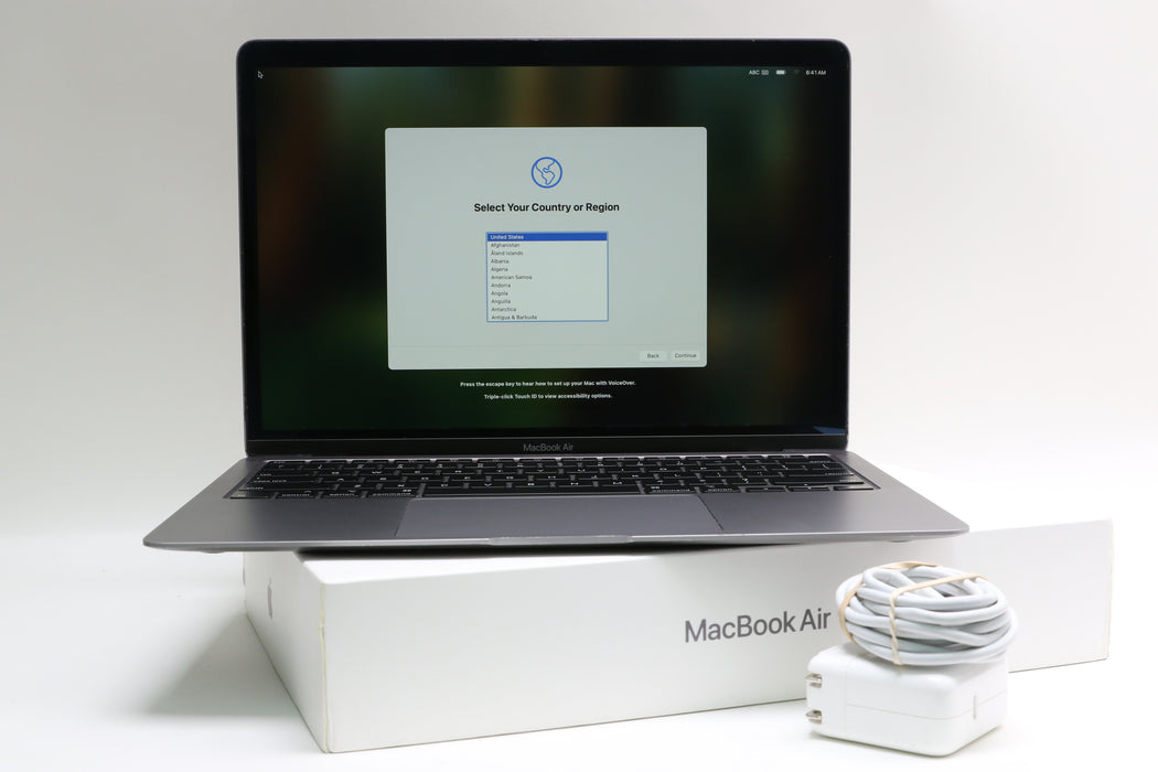 13" 2020, MacBook Air, MWTJ2LL/A, i3-1000NG4, 8GB, 256GB SSD