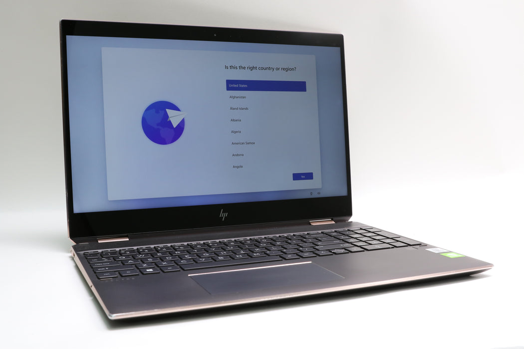 100%BATT 15.6" 4K UHD HP Spectre X360 15-df1033dx, i7-10510U, 16GB, 512GB, MX250
