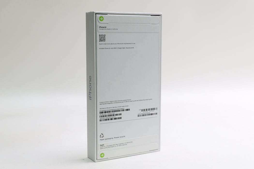 Brand New! iPhone Air, 512GB, Verizon Only, Sky Blue, MG1J4LL/A