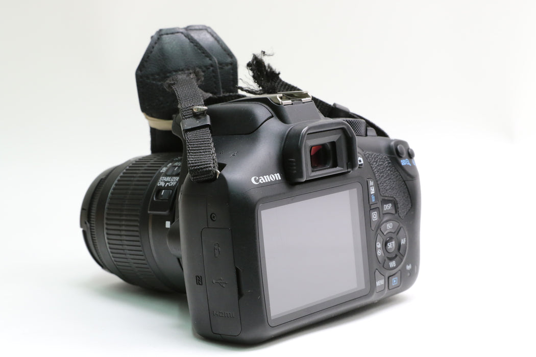 Canon EOS Rebel T6 Camera w/ Canon 75-300mm f/4-5.6 III, 18-55mm f/3.5-5.6 IS II