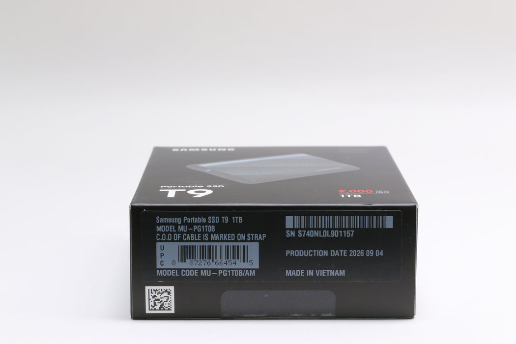 New! Samsung T9 Portable 1TB SSD, MU-PG1T0B — photo 3 of 4