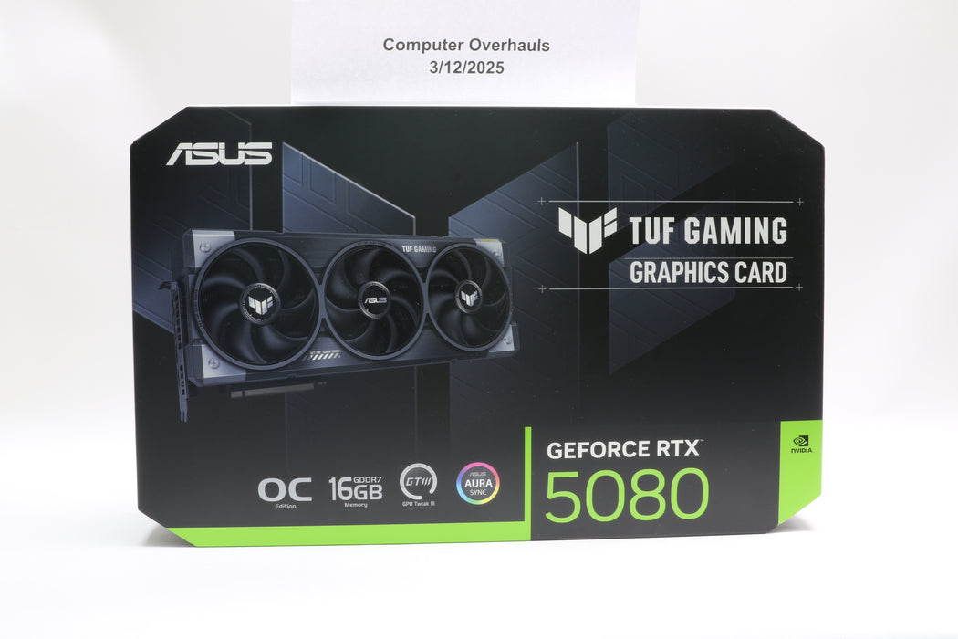 Sealed! Asus TUF Gaming GeForce RTX 5080 16GB OC GTIII Aura Sync 90YV0M30-M0AA00