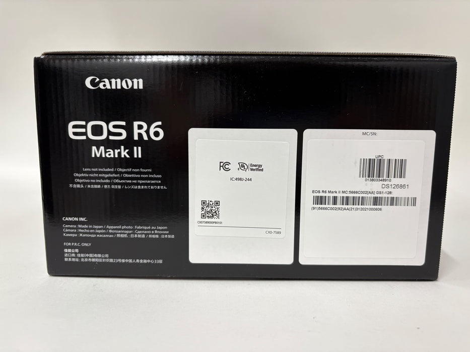 Brand New! Canon EOS R6 Mark II Camera