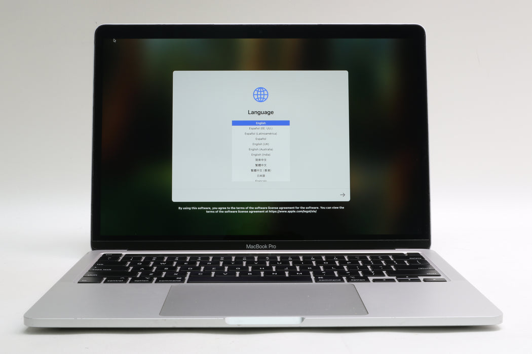 13" 2020, MacBook Pro, MXK62LL/A, i5-8257U, 8GB, 256GB SSD