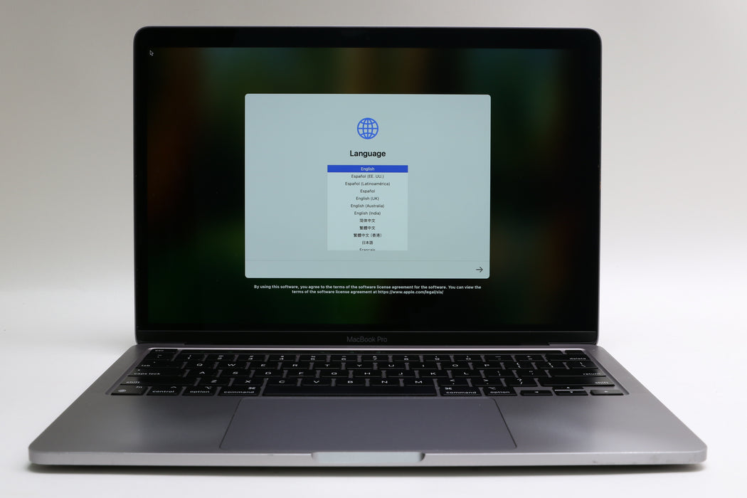 13" 2020, Macbook Pro, BTO, 3.20 GHz Apple M1, 16GB, 256GB SSD, 8C