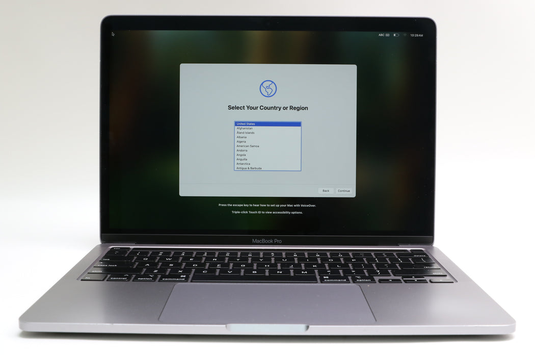 13" 2020, Macbook Pro, MXK52LL/A, Intel i5-8257U 1.40GHz, 8GB, 512GB SSD