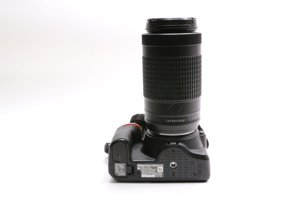 Nikon D3500 24.2MP DSLR Camera w/ AF-P DX 70-300mm f/4.5-6.5G ED Lens, Low SC!