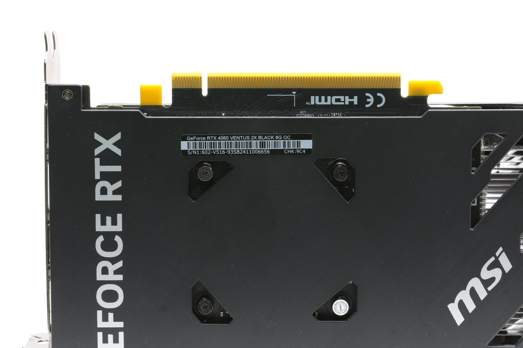 MSI GeForce RTX 4060 Ventus 2X Black OC 8GB GDDR6