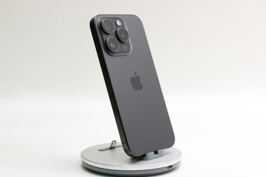 iPhone 15 Pro, 128GB, Unlocked, Black Titanium, MTQM3LL/A