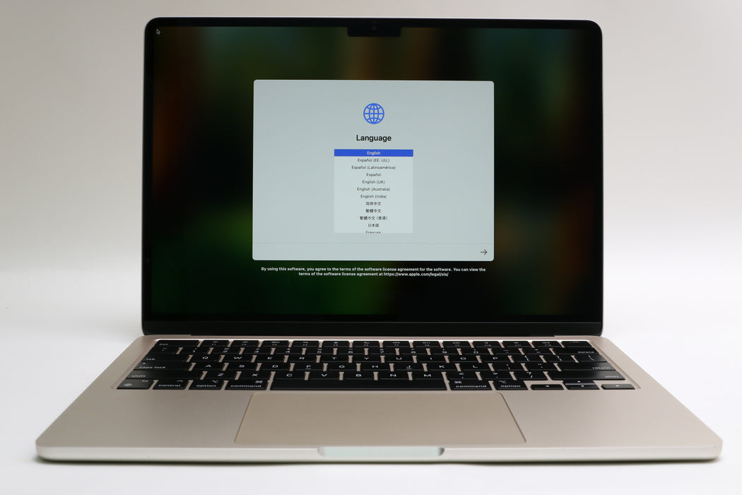 13" 2022, Macbook Air, MLY13LL/A, 3.49 GHz Apple M2, 8GB, 256GB SSD, 8C