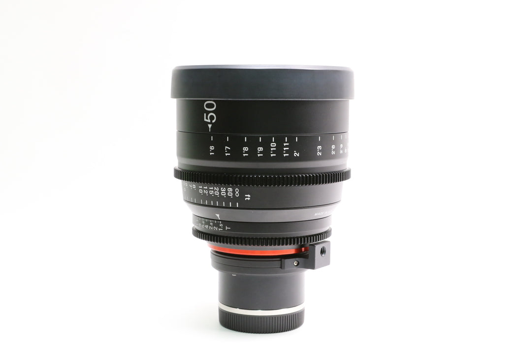 Rokinon Xeen 50mm T1.5 Lens for Sony E-Mount w/ Box and Caps!