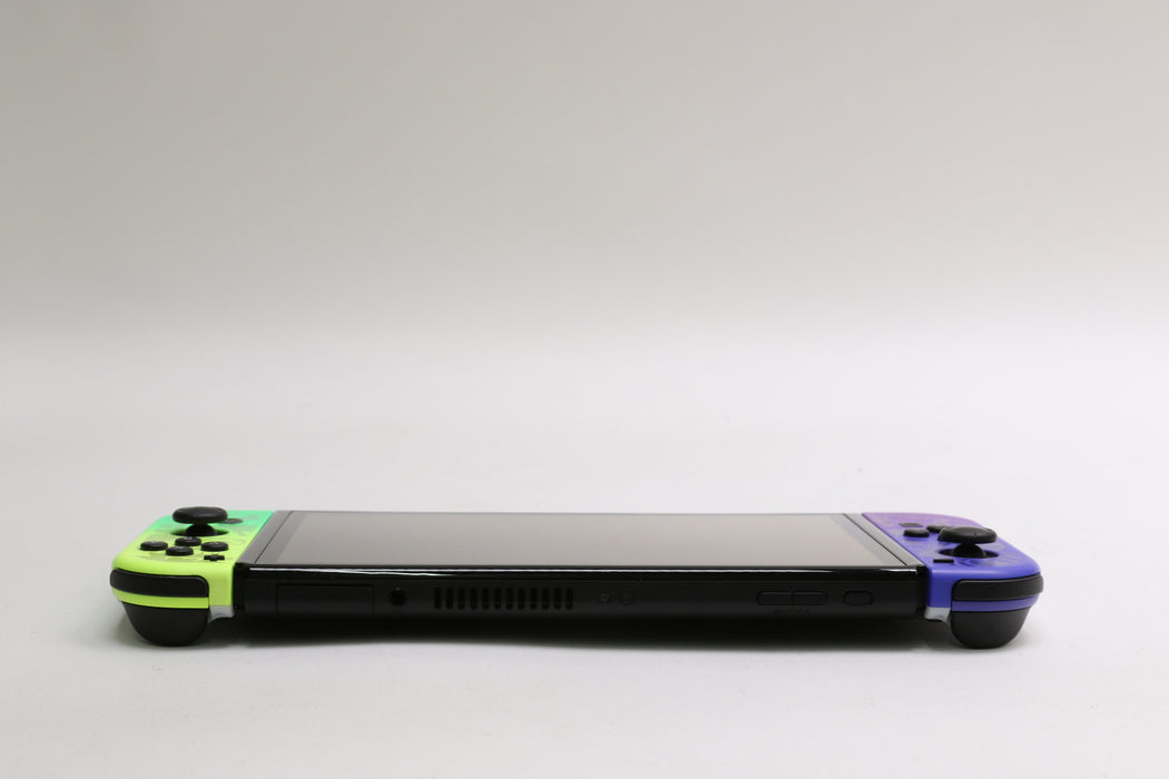 Nintendo Switch OLED Splatoon 3 Edition Console w/ Dock, Controllers, Grip!