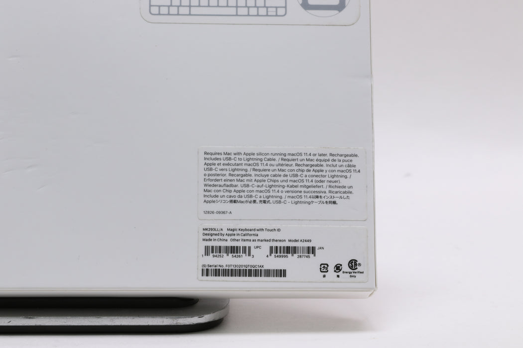 Apple Magic Keyboard w/ Touch ID (Lightning), MK293LL/A w/ Box and Cable! — photo 5 of 5