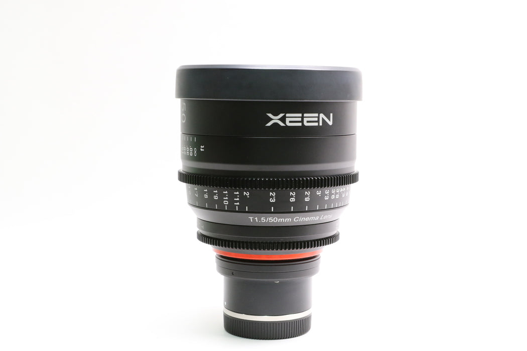 Rokinon Xeen 50mm T1.5 Lens for Sony E-Mount w/ Box and Caps!