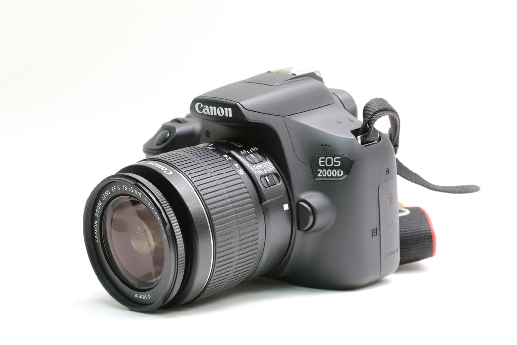 Canon EOS 2000D w/18-55mm f/3.5 & 55-250MM EFS f/4 IS II